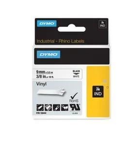 Klebeband, Vinyl, 9 mm, weiß, DYMO
